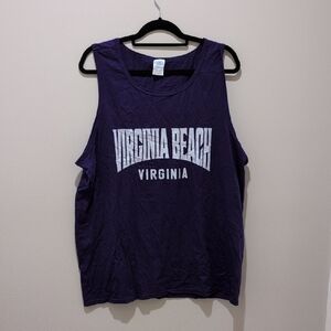 Purple Virginia Beach Graphic Tank Top
